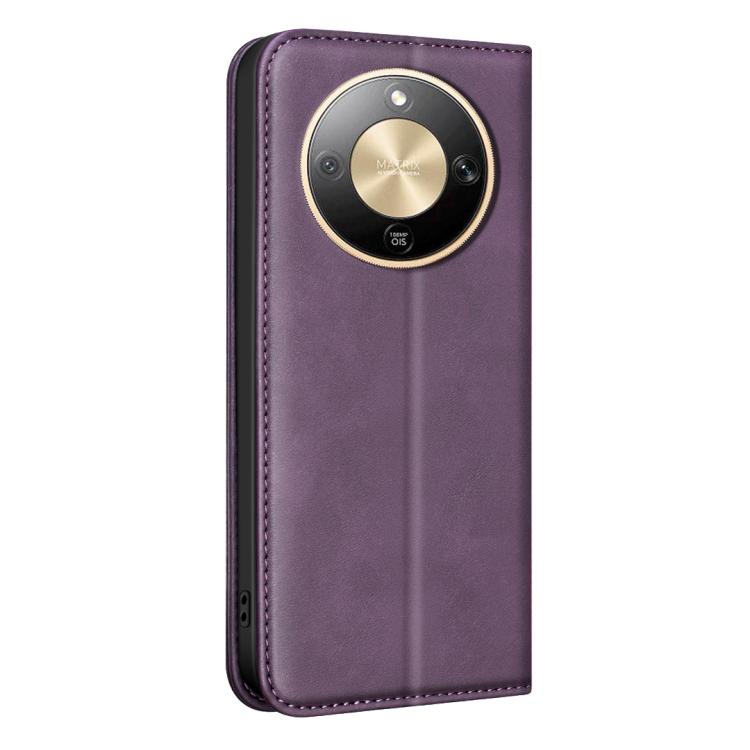 For Hono X9d 5G BINFEN COLOR Calfskin Texture Magnetic RFID Vegan Leather Phone Case