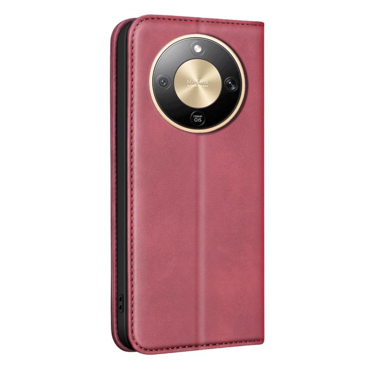 For Hono X9d 5G BINFEN COLOR Calfskin Texture Magnetic RFID Vegan Leather Phone Case