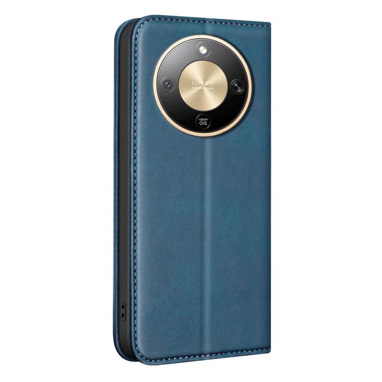 For Hono X9d 5G BINFEN COLOR Calfskin Texture Magnetic RFID Vegan Leather Phone Case
