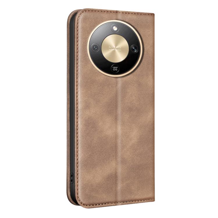 For Hono X9d 5G BINFEN COLOR Calfskin Texture Magnetic RFID Vegan Leather Phone Case
