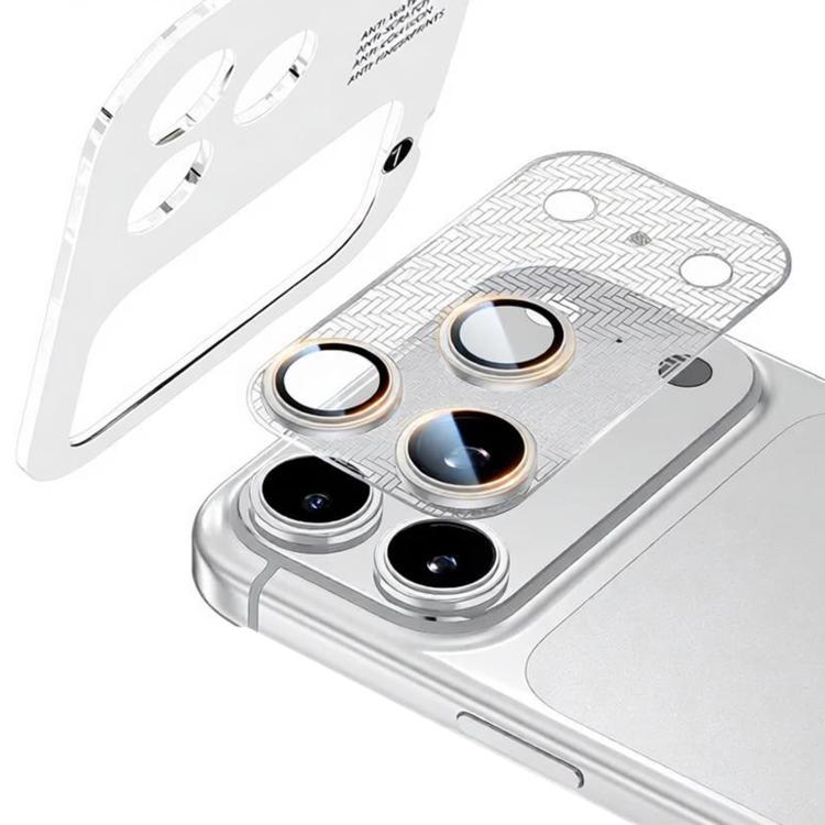 For iPhone 17 Pro Max XDcase Nickel Alloy Integrated Cicada Wing Hollow Base Lens Protector
