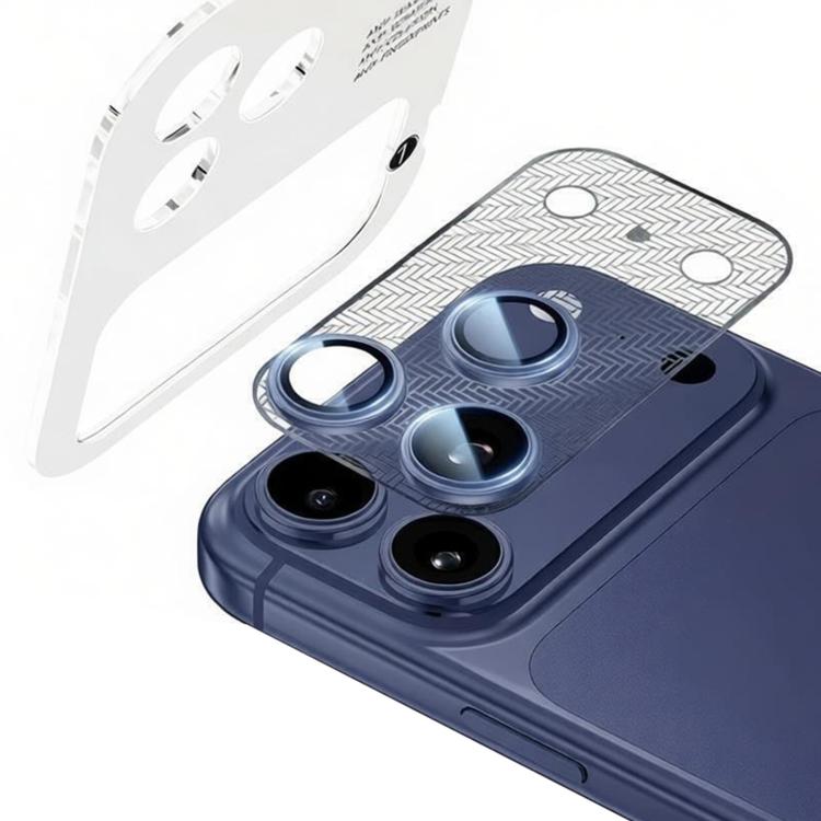 For iPhone 17 Pro Max XDcase Nickel Alloy Integrated Cicada Wing Hollow Base Lens Protector