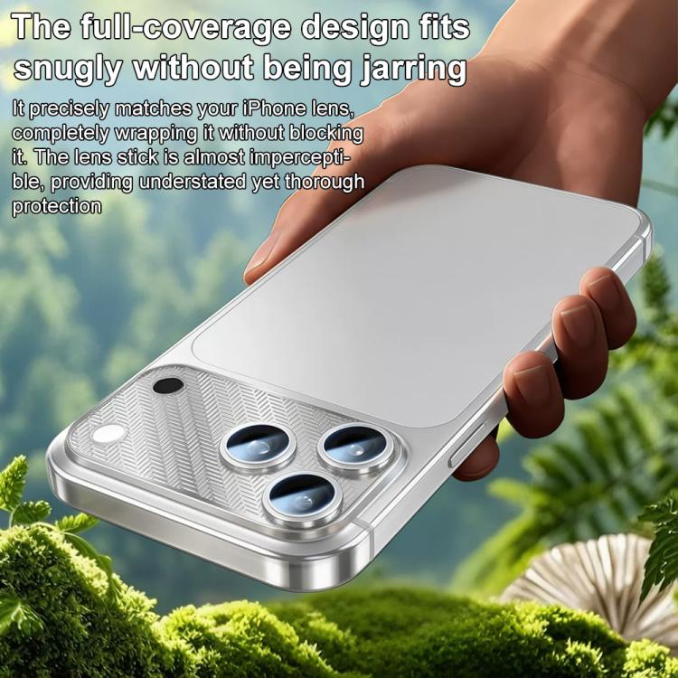 For iPhone 17 Pro Max XDcase Nickel Alloy Integrated Cicada Wing Hollow Base Lens Protector