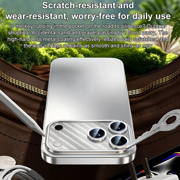 For iPhone 17 Pro Max XDcase Nickel Alloy Integrated Cicada Wing Hollow Base Lens Protector