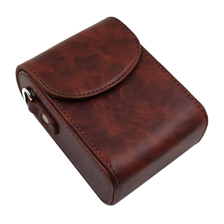 For Canon PowerShot G7 X Mark II / G9 X III Full Body Retro Vegan Leather Camera Case Bag with Strap