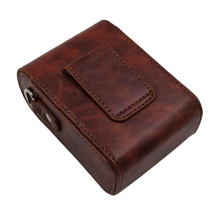 For Canon PowerShot G7 X Mark II / G9 X III Full Body Retro Vegan Leather Camera Case Bag with Strap