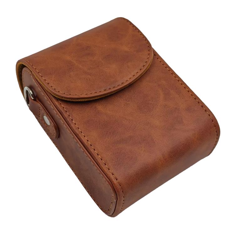 For Canon PowerShot G7 X Mark II / G9 X III Full Body Retro Vegan Leather Camera Case Bag with Strap