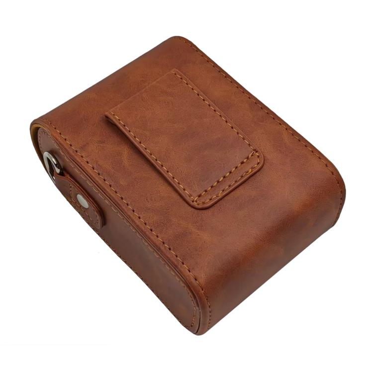 For Canon PowerShot G7 X Mark II / G9 X III Full Body Retro Vegan Leather Camera Case Bag with Strap