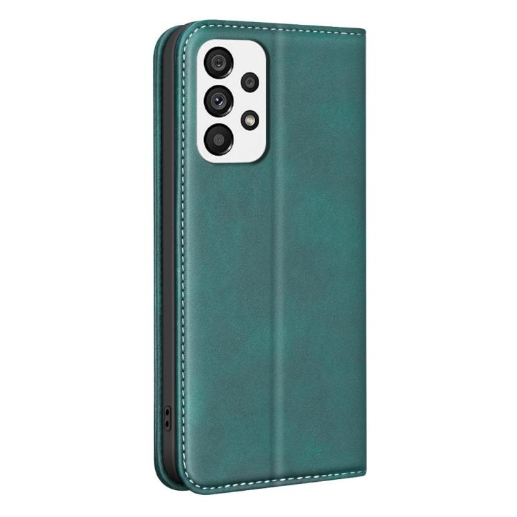 For Samsung Galaxy A72 4G/5G BINFEN COLOR Calfskin Texture Magnetic RFID Vegan Leather Phone Case