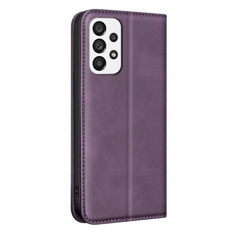 For Samsung Galaxy A72 4G/5G BINFEN COLOR Calfskin Texture Magnetic RFID Vegan Leather Phone Case