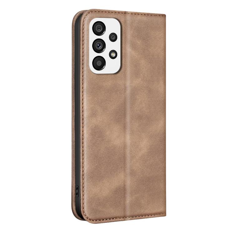 For Samsung Galaxy A72 4G/5G BINFEN COLOR Calfskin Texture Magnetic RFID Vegan Leather Phone Case