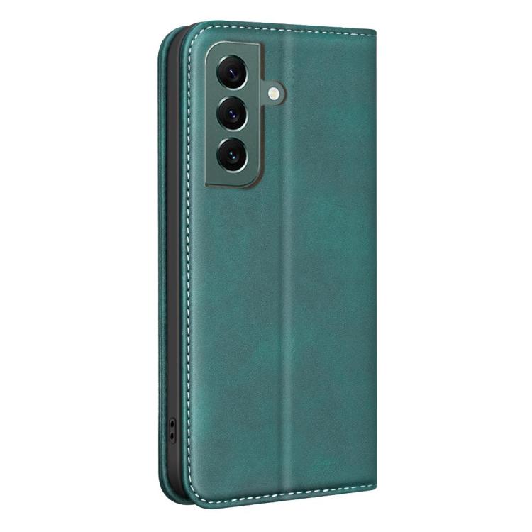 For Samsung Galaxy S24 5G / S25 5G BINFEN COLOR Calfskin Texture Magnetic RFID Vegan Leather Phone Case