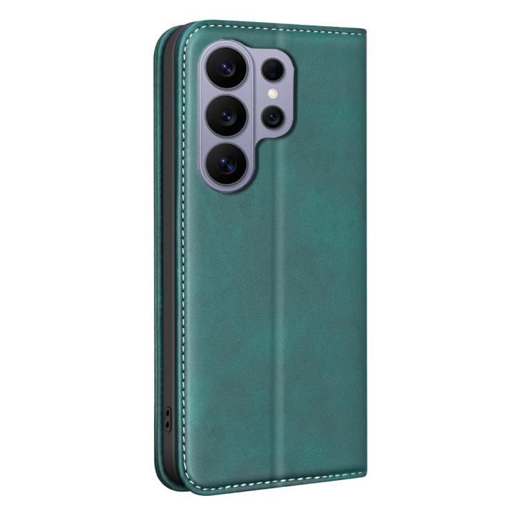 For Samsung Galaxy S26 Ultra 5G BINFEN COLOR Calfskin Texture Magnetic RFID Vegan Leather Phone Case