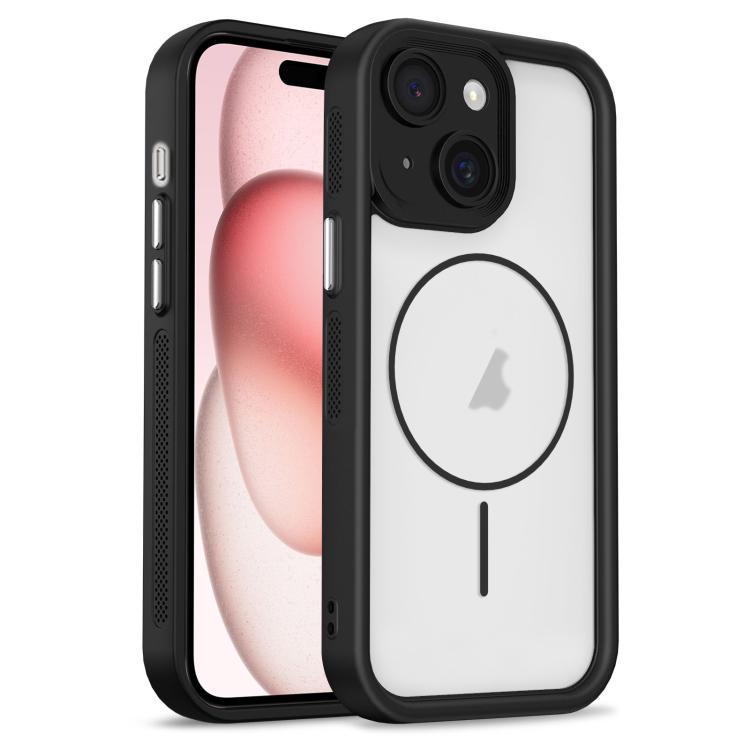 For iPhone 15 Plus Heavenly Eye Magnetic TPU Hybrid PC Phone Case