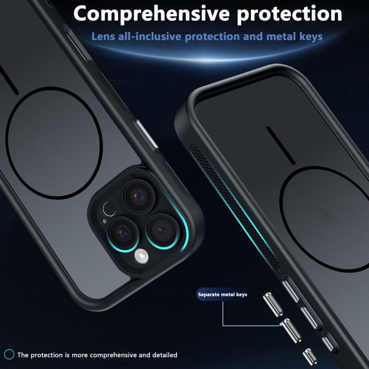 For iPhone 12 Heavenly Eye Magnetic TPU Hybrid PC Phone Case