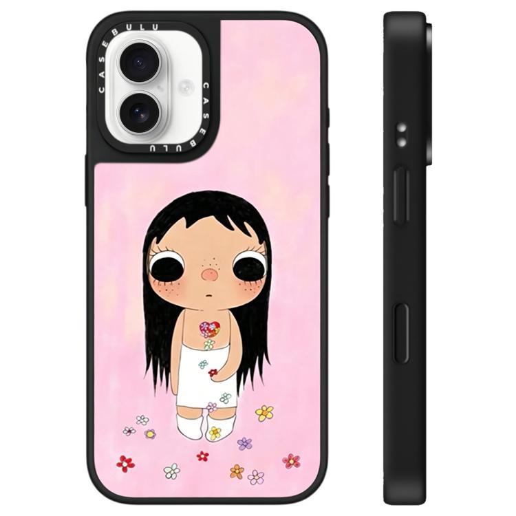 For iPhone 16 Plus YUY Series Pattern Mirror Phone Case