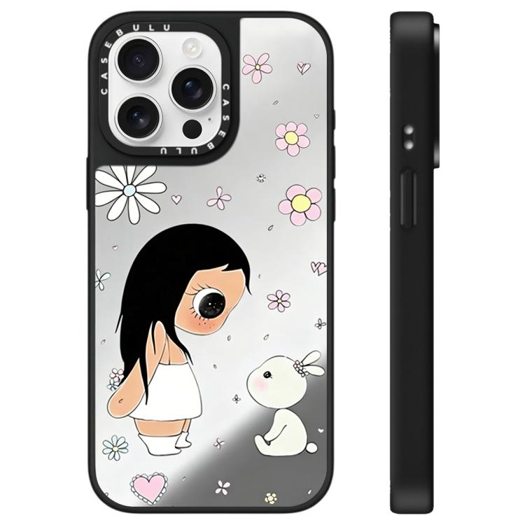 For iPhone 15 Pro Max YUY Series Pattern Mirror Phone Case