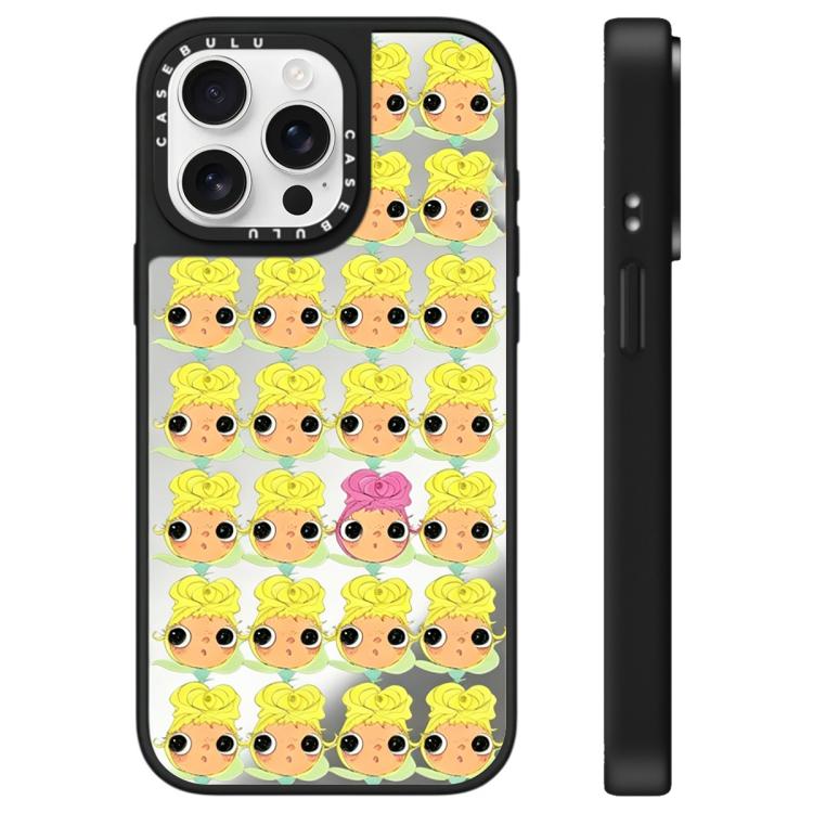 For iPhone 15 Pro Max YUY Series Pattern Mirror Phone Case