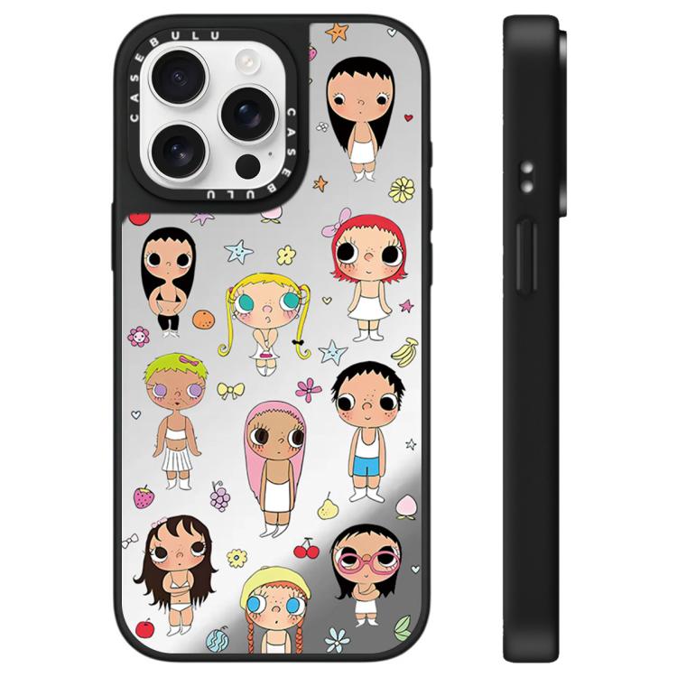 For iPhone 15 Pro YUY Series Pattern Mirror Phone Case
