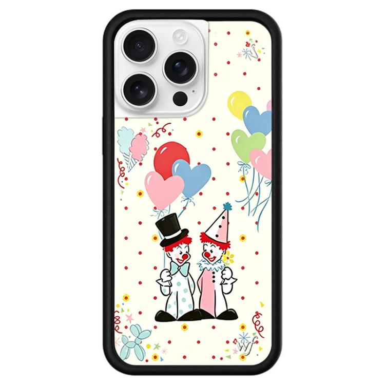 For iPhone 15 Pro WildFlow Cartoon Party Series Pattern Phone Case
