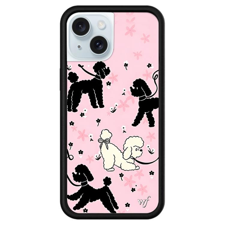 For iPhone 15 WildFlow Cartoon Party Series Pattern Phone Case