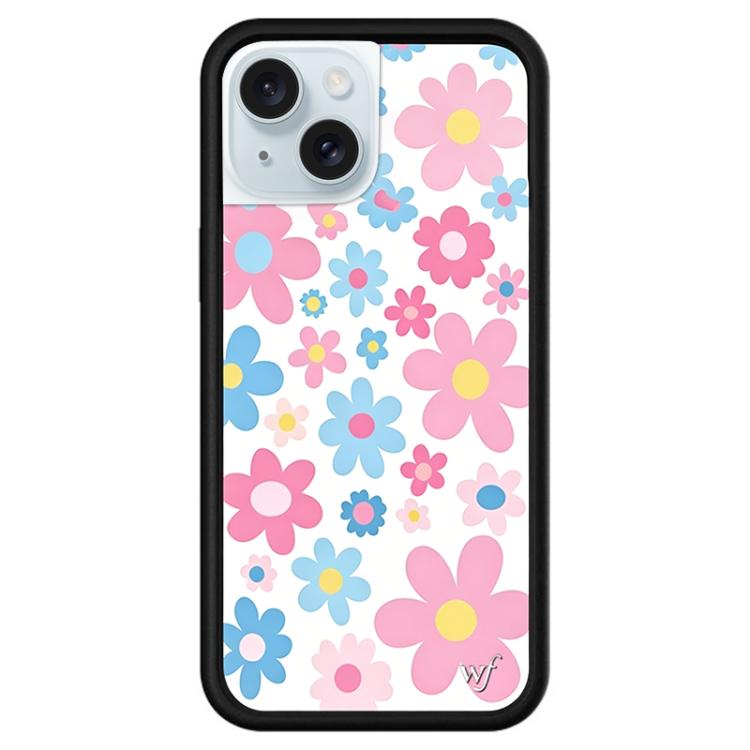 For iPhone 15 WildFlow Cartoon Party Series Pattern Phone Case