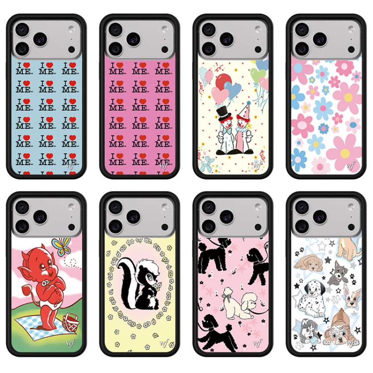 For iPhone 17 WildFlow Cartoon Party Series Pattern Phone Case