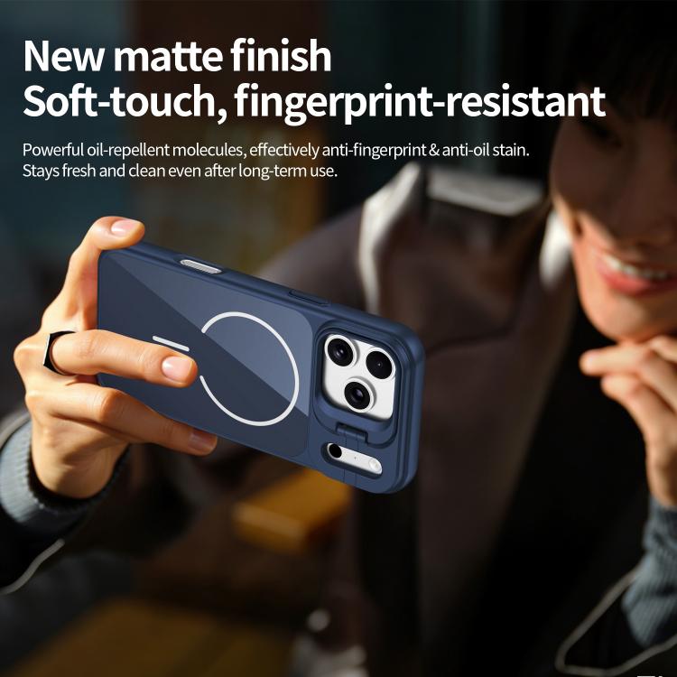 For iPhone 13 Lens Frame Stand Glass Thin Circle Magnetic Phone Case