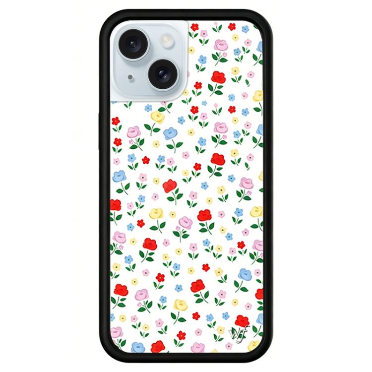 For iPhone 15 Plus WildFlow Stars Series Pattern Phone Case