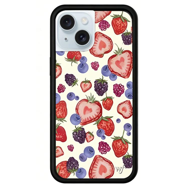 For iPhone 15 Plus WildFlow Stars Series Pattern Phone Case