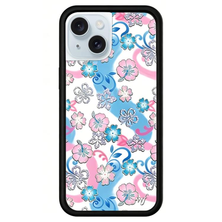 For iPhone 15 WildFlow Floral Series Pattern Phone Case