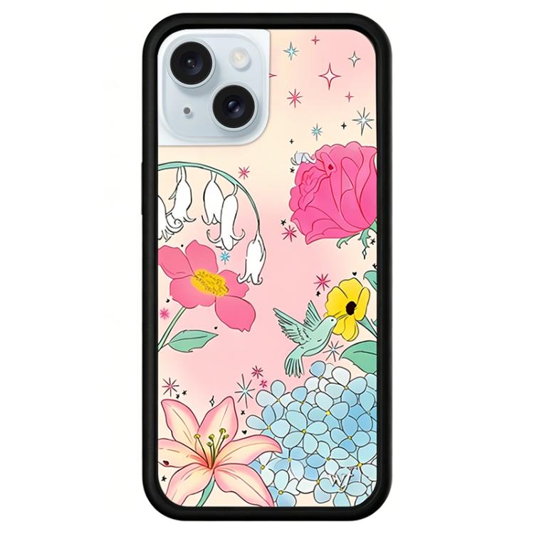 For iPhone 15 WildFlow Floral Series Pattern Phone Case