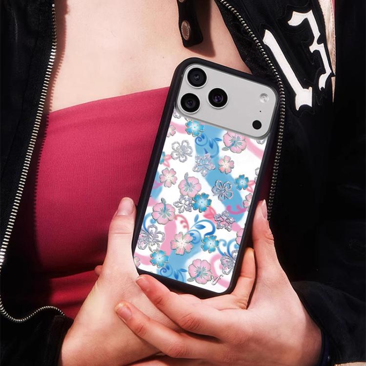 For iPhone 15 WildFlow Floral Series Pattern Phone Case