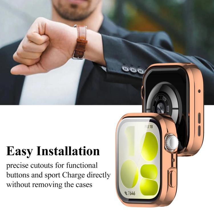 For Huawei Watch Fit 5 Pro xDfind Full-Coverage Electroplated TPU Watch Case