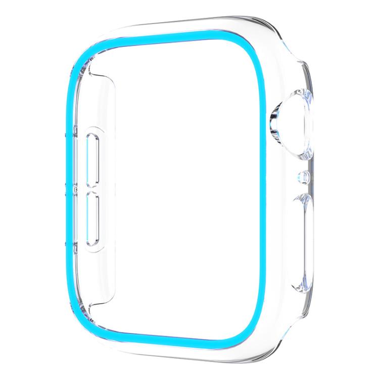 For Apple Watch Series 44mm XDfind Transparent Luminous Half Coverage Hollow PC Watch Case