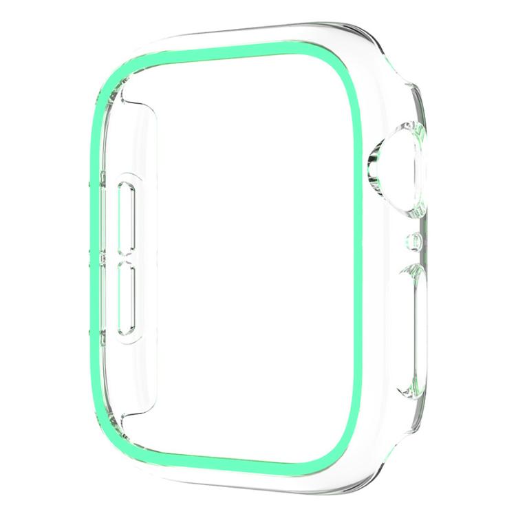 For Apple Watch Series 40mm XDfind Transparent Luminous Half Coverage Hollow PC Watch Case