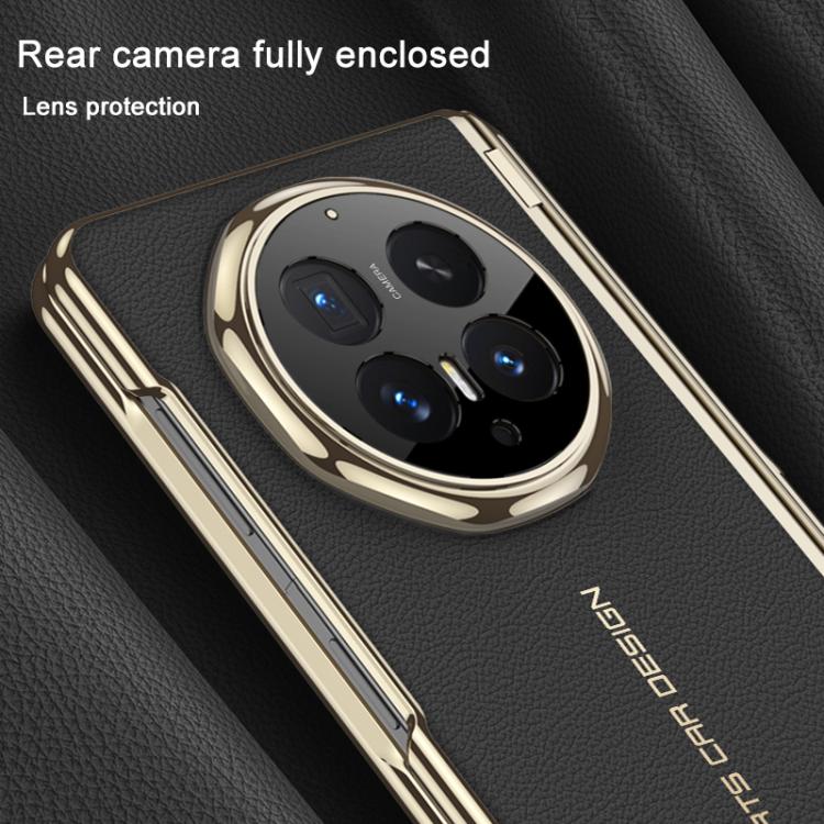 For Honor Magic V6 GKK Integrated Magnetic Fold Hinge Leather Magsafe Shockproof Phone Case