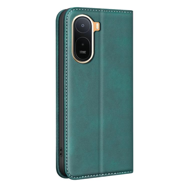 For Redmi A7 Pro 171mm BINFEN COLOR Calfskin Texture Magnetic RFID Vegan Leather Phone Case