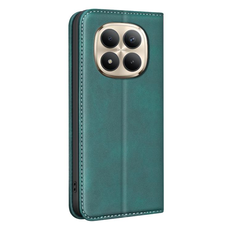 For Redmi Note 15 Pro+ 5G Global 163.3 BINFEN COLOR Calfskin Texture Magnetic RFID Vegan Leather Phone Case