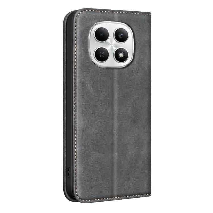 For Redmi Note 15 Global 164mm BINFEN COLOR Calfskin Texture Magnetic RFID Vegan Leather Phone Case