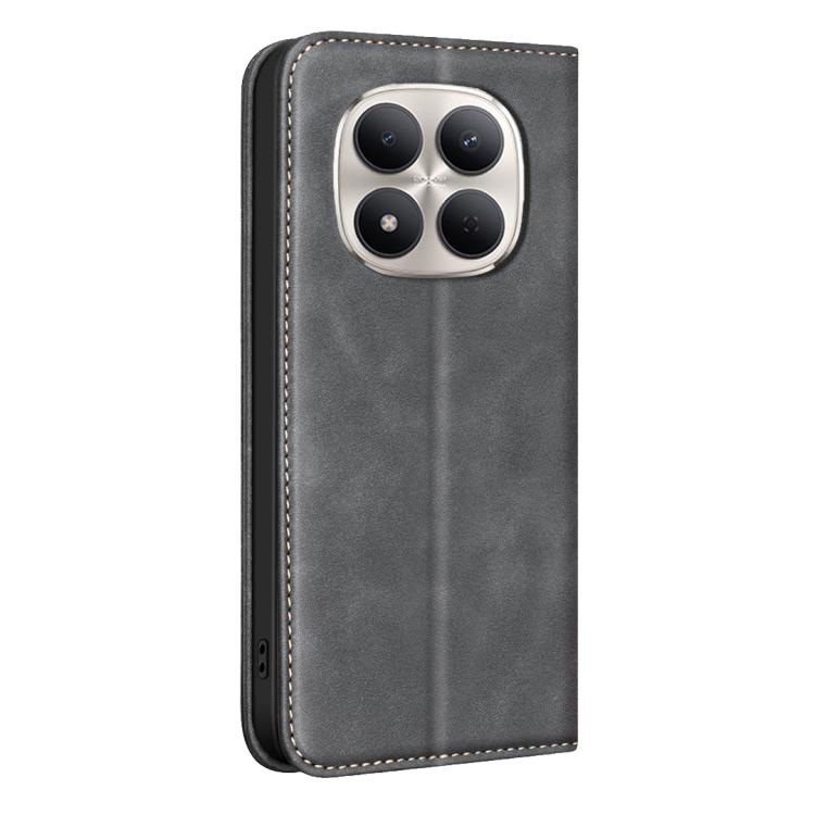 For Redmi Note 15 Pro 5G Global 163.6mm BINFEN COLOR Calfskin Texture Magnetic RFID Vegan Leather Phone Case