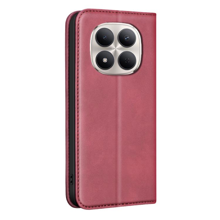 For Redmi Note 15 Pro 5G Global 163.6mm BINFEN COLOR Calfskin Texture Magnetic RFID Vegan Leather Phone Case