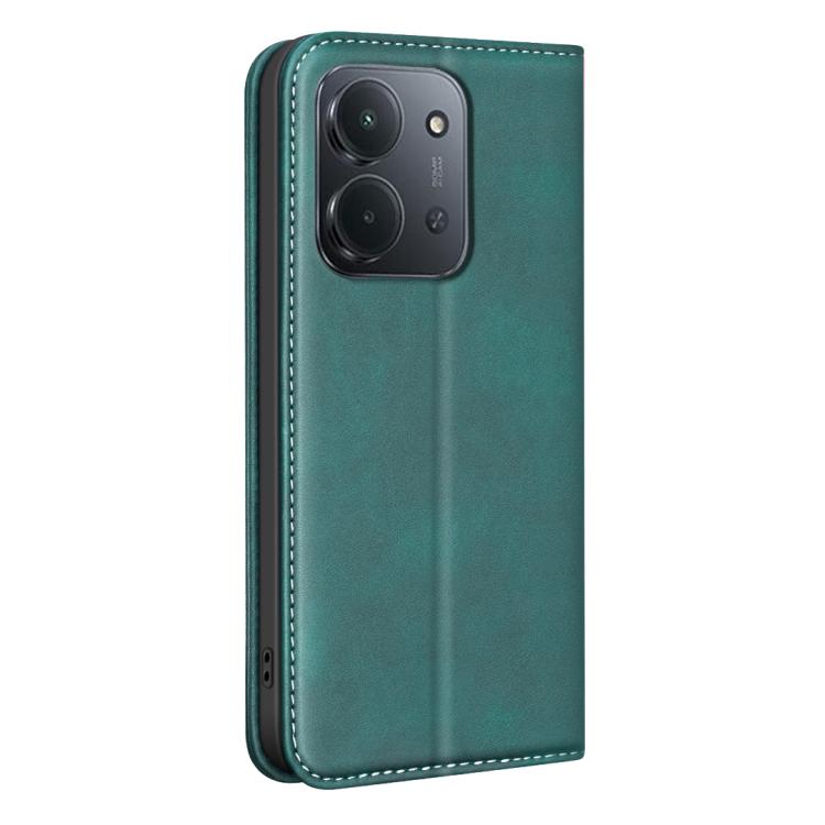 For Redmi 15C 5G / 4G EU 173mm BINFEN COLOR Calfskin Texture Magnetic RFID Vegan Leather Phone Case