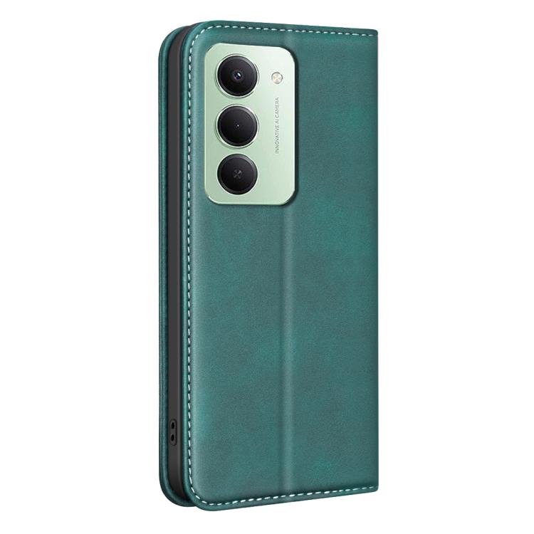 For Redmi 15 5G Global/4G SEA 169.5 BINFEN COLOR Calfskin Texture Magnetic RFID Vegan Leather Phone Case