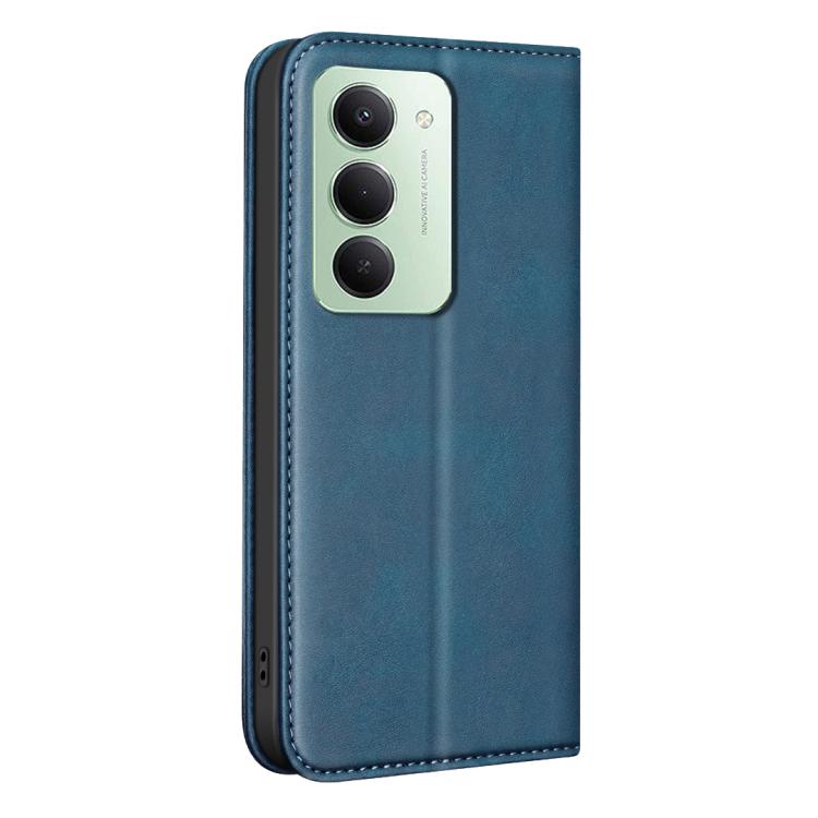 For Redmi 15 5G Global/4G SEA 169.5 BINFEN COLOR Calfskin Texture Magnetic RFID Vegan Leather Phone Case