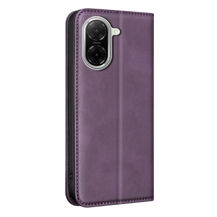 For Redmi A5 4G 171.7mm BINFEN COLOR Calfskin Texture Magnetic RFID Vegan Leather Phone Case