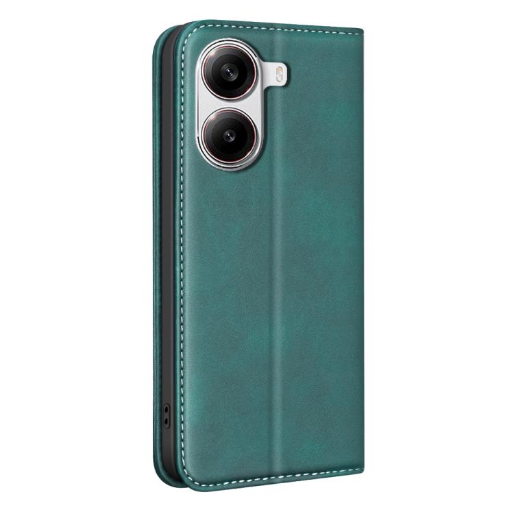 For Redmi Turbo 4 5G/Poco X7 Pro BINFEN COLOR Calfskin Texture Magnetic RFID Vegan Leather Phone Case