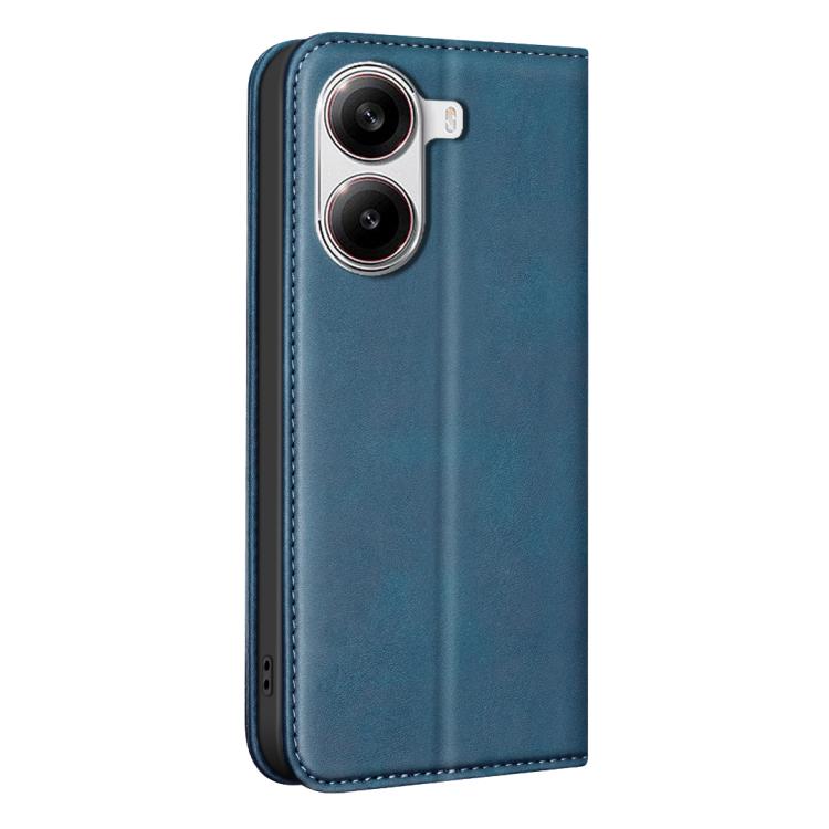 For Redmi Turbo 4 5G/Poco X7 Pro BINFEN COLOR Calfskin Texture Magnetic RFID Vegan Leather Phone Case