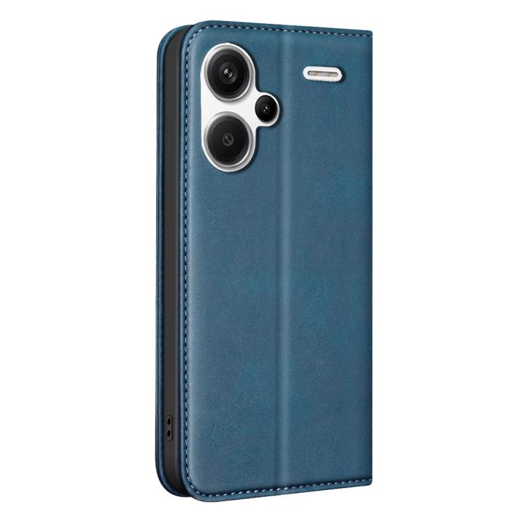 For Redmi Note 13 Pro+ 4G BINFEN COLOR Calfskin Texture Magnetic RFID Vegan Leather Phone Case