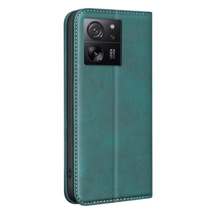 For Xiaomi 13T / Redmi K60 Ultra BINFEN COLOR Calfskin Texture Magnetic RFID Vegan Leather Phone Case